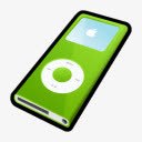 iPod纳米绿色MP3播放器MP3播放器图标图标
