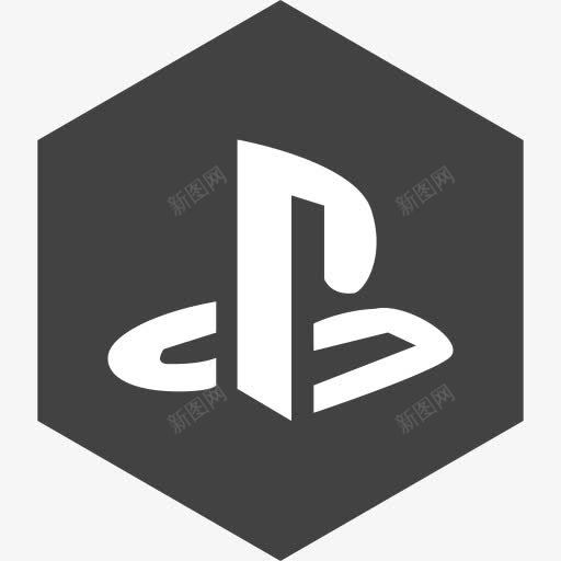 六角媒体PlayStation图标png_新图网 https://ixintu.com Hexagon PlayStation media playstation social 六角 媒体 社会