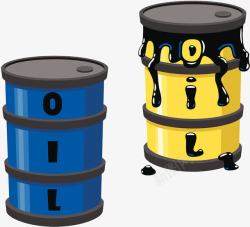 彩色石油罐矢量插画石油罐子插画高清图片
