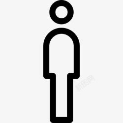 人签署男厕所的标志图标高清图片