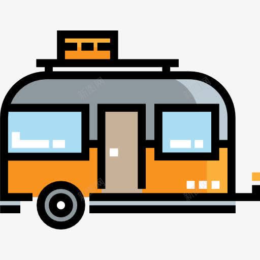 大篷车图标png_新图网 https://ixintu.com 夏天的假期 大篷车 拖车 运输 运输车辆 露营