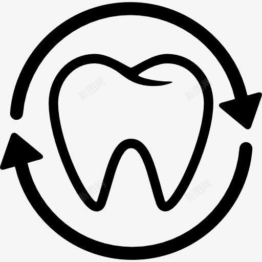 牙科检查图标png_新图网 https://ixintu.com 医疗 审查 检查 牙科 磨牙牙