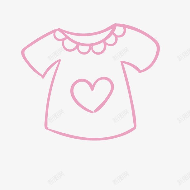 勾画婴儿上衣png免抠素材_新图网 https://ixintu.com 上衣 勾画 婴儿 衣服