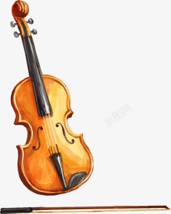小提琴手绘素材