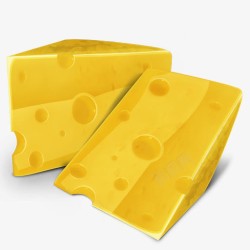 奶酪卡通黄色食材素材