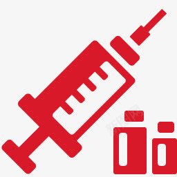 注射器红色图标png_新图网 https://ixintu.com red syringe 注射器 红色的