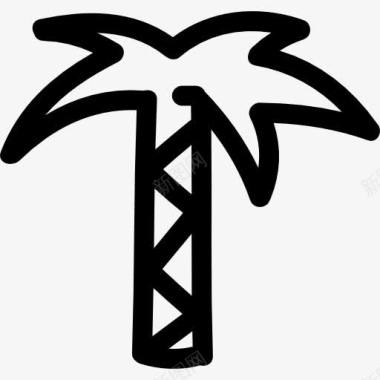 棕榈树手绘树图标图标