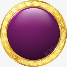 黄色金属质感紫色镜子png免抠素材_新图网 https://ixintu.com 紫色 质感 金属 镜子 黄色