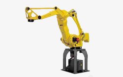 宸笟链烘黄色工业机器人高清图片