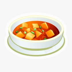 手绘麻婆豆腐麻婆豆腐高清图片