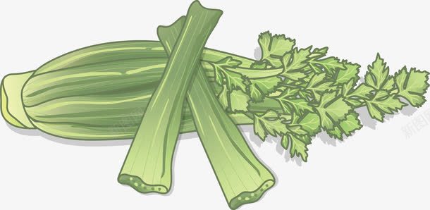 健康蔬菜卡通绿色芹菜png免抠素材_新图网 https://ixintu.com 绿色健康 绿色蔬菜 芹菜 蔬菜卡通