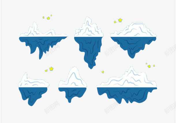 一座座冰川png免抠素材_新图网 https://ixintu.com 一座冰山 冰峰 冰川 卡通冰山 海报素材 蓝白色冰山 风景 风景素材
