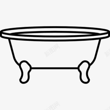 旧浴缸图标图标