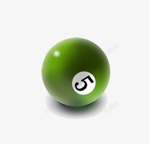 台球5号球png免抠素材_新图网 https://ixintu.com 5号球 产品实物 台球 桌球