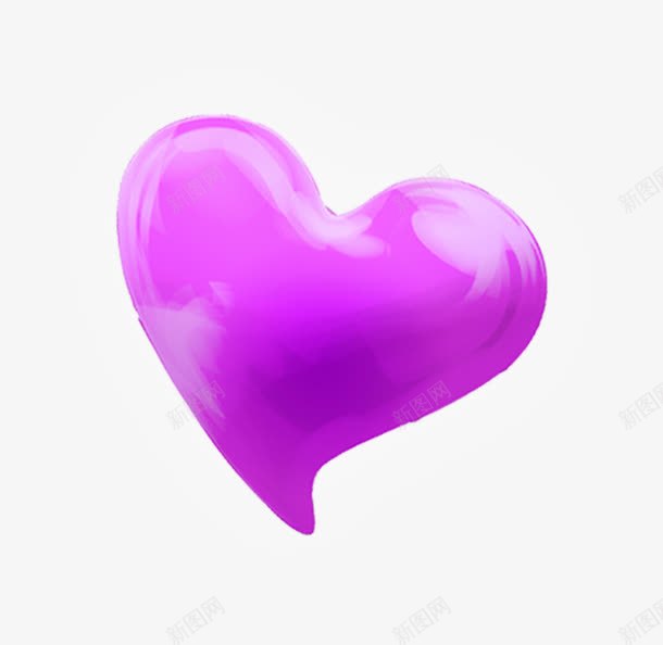 紫色创意抽象爱心亮光png免抠素材_新图网 https://ixintu.com 亮光 创意 抽象 爱心 紫色