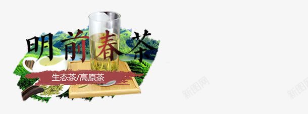 明前春茶png免抠素材_新图网 https://ixintu.com 产品实物 春茶 生态茶