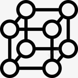 molecule多维数据集分子图标高清图片