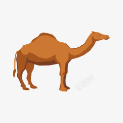 卡通骆驼矢量图素材