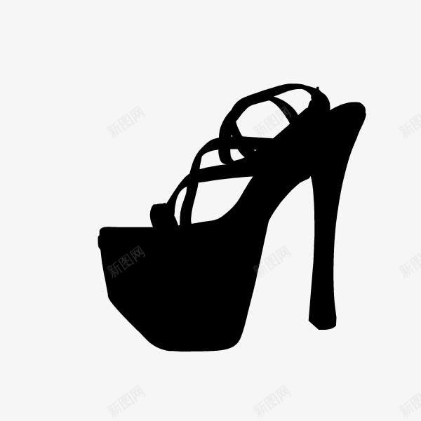 女性高跟鞋剪影png免抠素材_新图网 https://ixintu.com 剪影 女性 高跟鞋