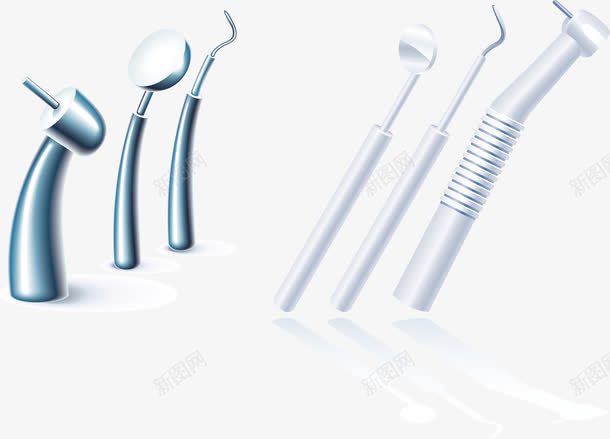 洗牙工具png免抠素材_新图网 https://ixintu.com 工具 洗牙 牙科工具 矢量洗牙
