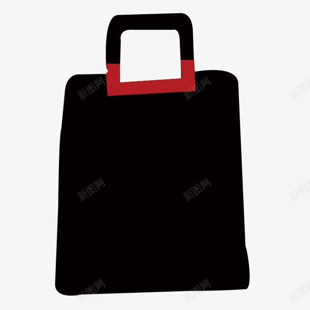 黑色的包包png免抠素材_新图网 https://ixintu.com png图形 png装饰 包包 手绘 装饰 黑色