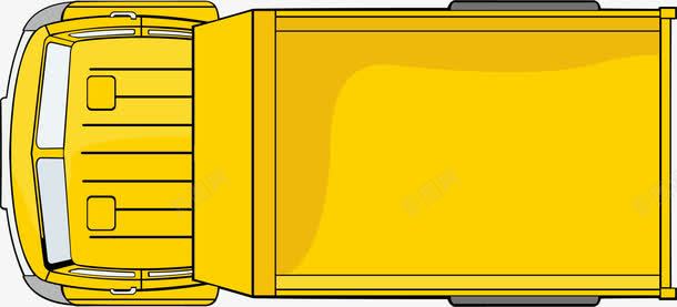 卡通黄色运输卡车png免抠素材_新图网 https://ixintu.com 卡通卡车 运输卡车 黄色卡车 黄色货车 黄色车厢 黄色车头