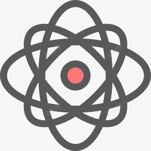 Atomic图标png_新图网 https://ixintu.com 医疗保健和医疗 原子 教育 核物理 电子 科学