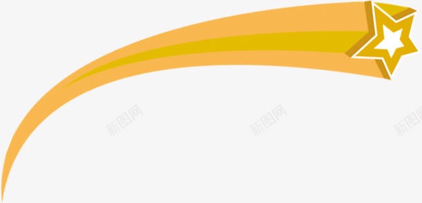 横向黄色条形五角星png免抠素材_新图网 https://ixintu.com 五角星 条形 横向 黄色