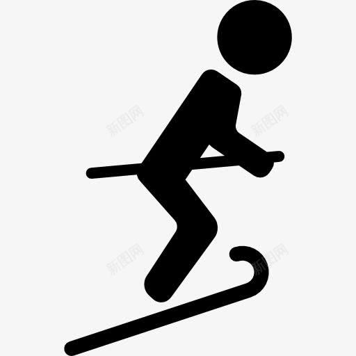 男子滑雪图标png_新图网 https://ixintu.com 体育 体育运动 冬季 冬季运动 滑雪