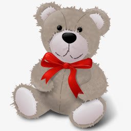 TeddyBearRedRibbon图标png_新图网 https://ixintu.com bear redribbon teddy teddybear 泰迪 熊