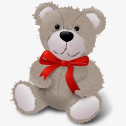 teddyTeddyBearRedRibbon图标高清图片