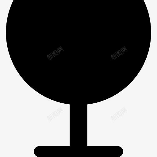 黑色玻璃形状的酒图标png_新图网 https://ixintu.com 形状 玻璃 玻璃容器 酒 酒精 黑色