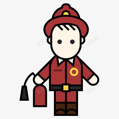 消防员工人png免抠素材_新图网 https://ixintu.com 上班 工作 工种 消防员工人 职业