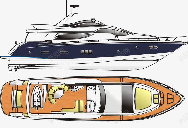 游艇装饰2png免抠素材_新图网 https://ixintu.com 卡通 彩色 游艇 装饰