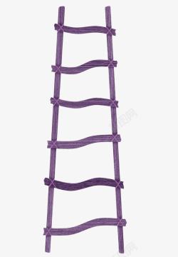 漂亮梯子紫色漂亮木梯高清图片