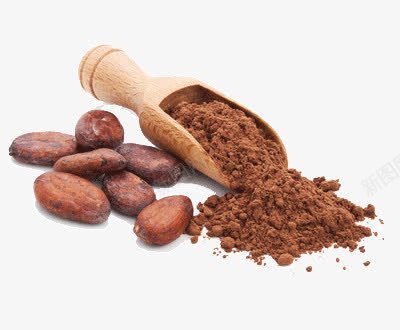 咖啡豆和粉末png免抠素材_新图网 https://ixintu.com 原材料 种子 食品