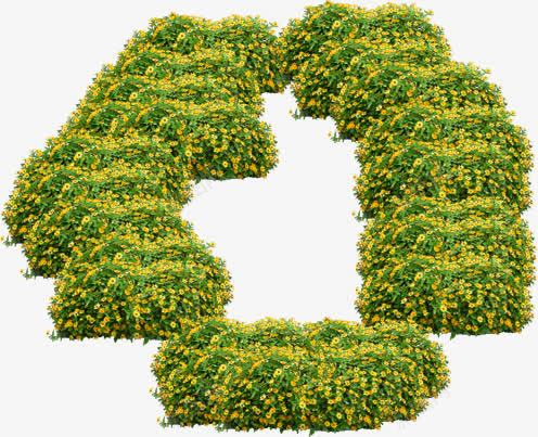 黄色小花植物绿化装饰png免抠素材_新图网 https://ixintu.com 植物 绿化 装饰 黄色