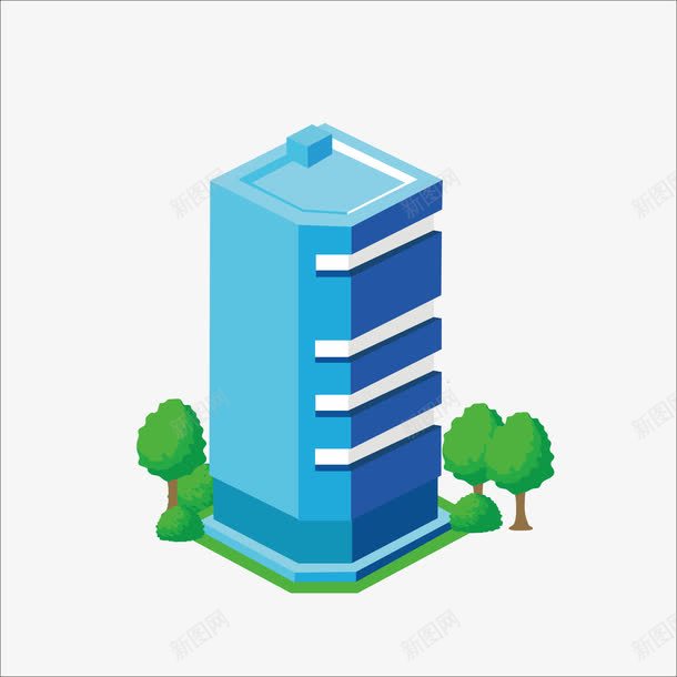 扁平化大厦png免抠素材_新图网 https://ixintu.com PPT PPT元素 扁平 扁平化