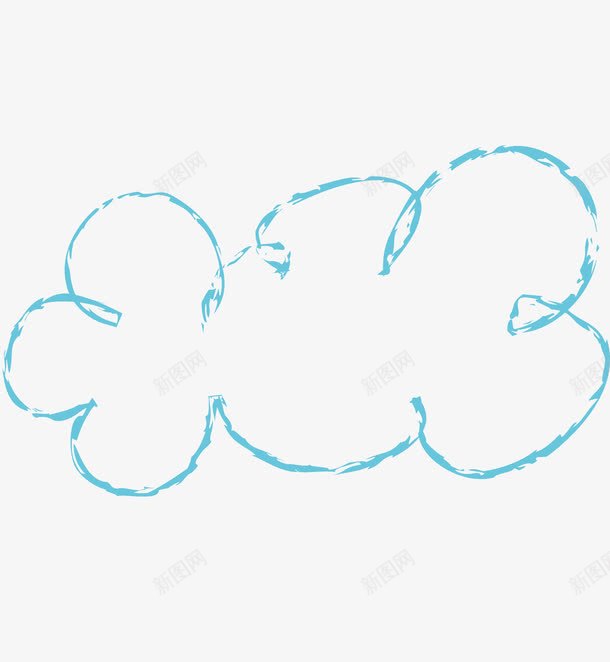 可爱卡通手绘云朵png免抠素材_新图网 https://ixintu.com 云朵 卡通 可爱 手绘