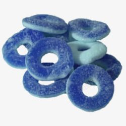 蓝色甜甜圈素材