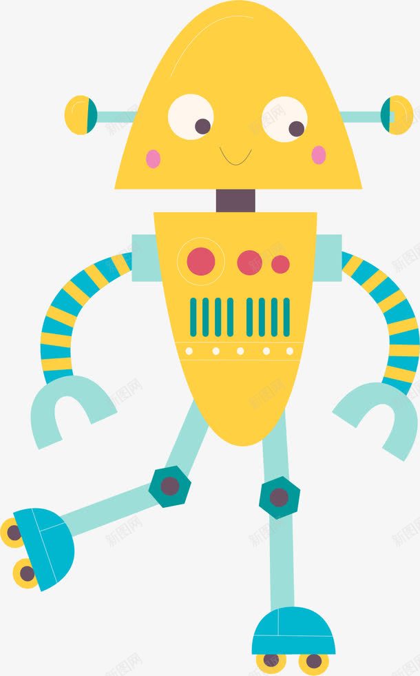 彩色卡通机器人png免抠素材_新图网 https://ixintu.com png图形 png装饰 卡通 彩色 手绘 机器人 装饰