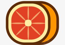 橘子手绘素材