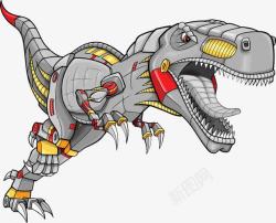 机甲恐龙卡通彩绘机甲恐龙高清图片