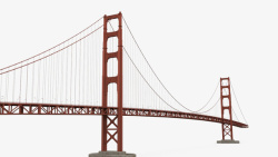 弧形桥铁索红色弧形状铁索桥高清图片