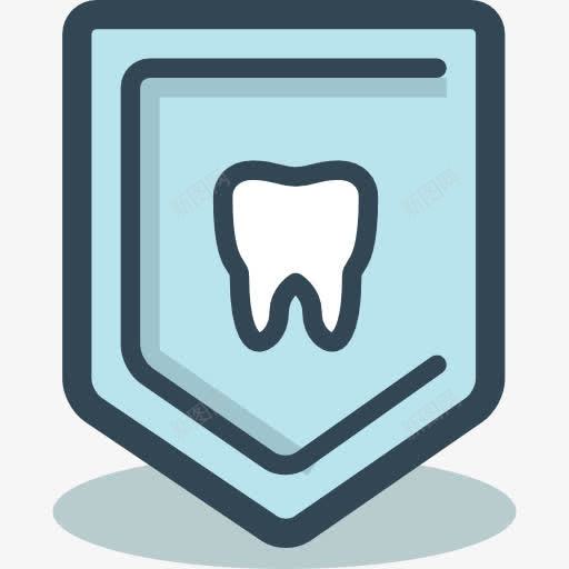 盾图标png_新图网 https://ixintu.com 保健和医疗 卫生 牙医 牙科 牙齿 盾