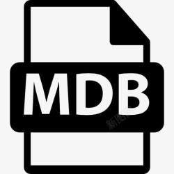 数据库文件MDB文件格式图标高清图片