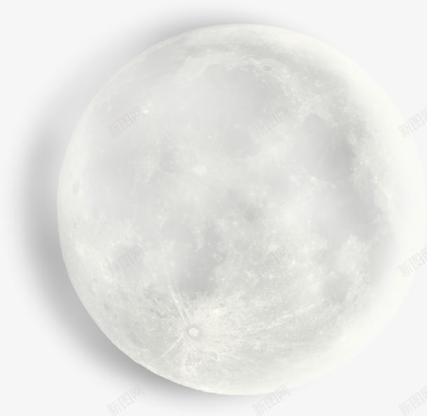 白色月球png免抠素材_新图网 https://ixintu.com 创意月球 卡通月球 月球图片 月球素材