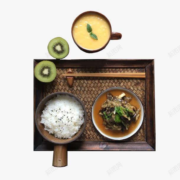 健康米饭png免抠素材_新图网 https://ixintu.com 咖啡 奇异果 营养 食品 香菇
