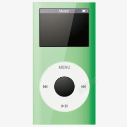 绿色质感音乐播放器素材