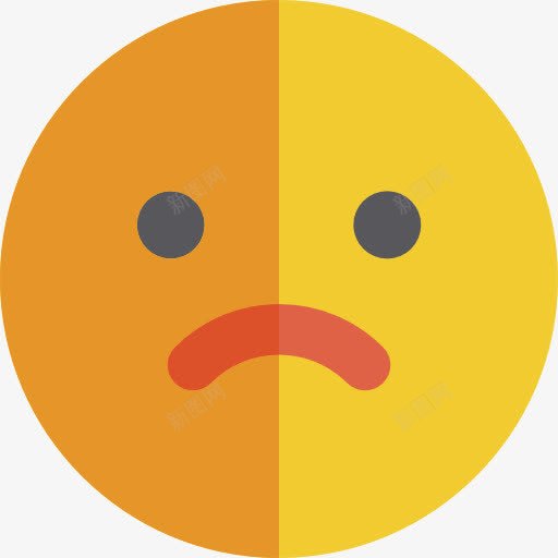 悲伤的图标png_新图网 https://ixintu.com 伤心 圆形脸 广场 形状 界面 表情 表情符号的方 面孔